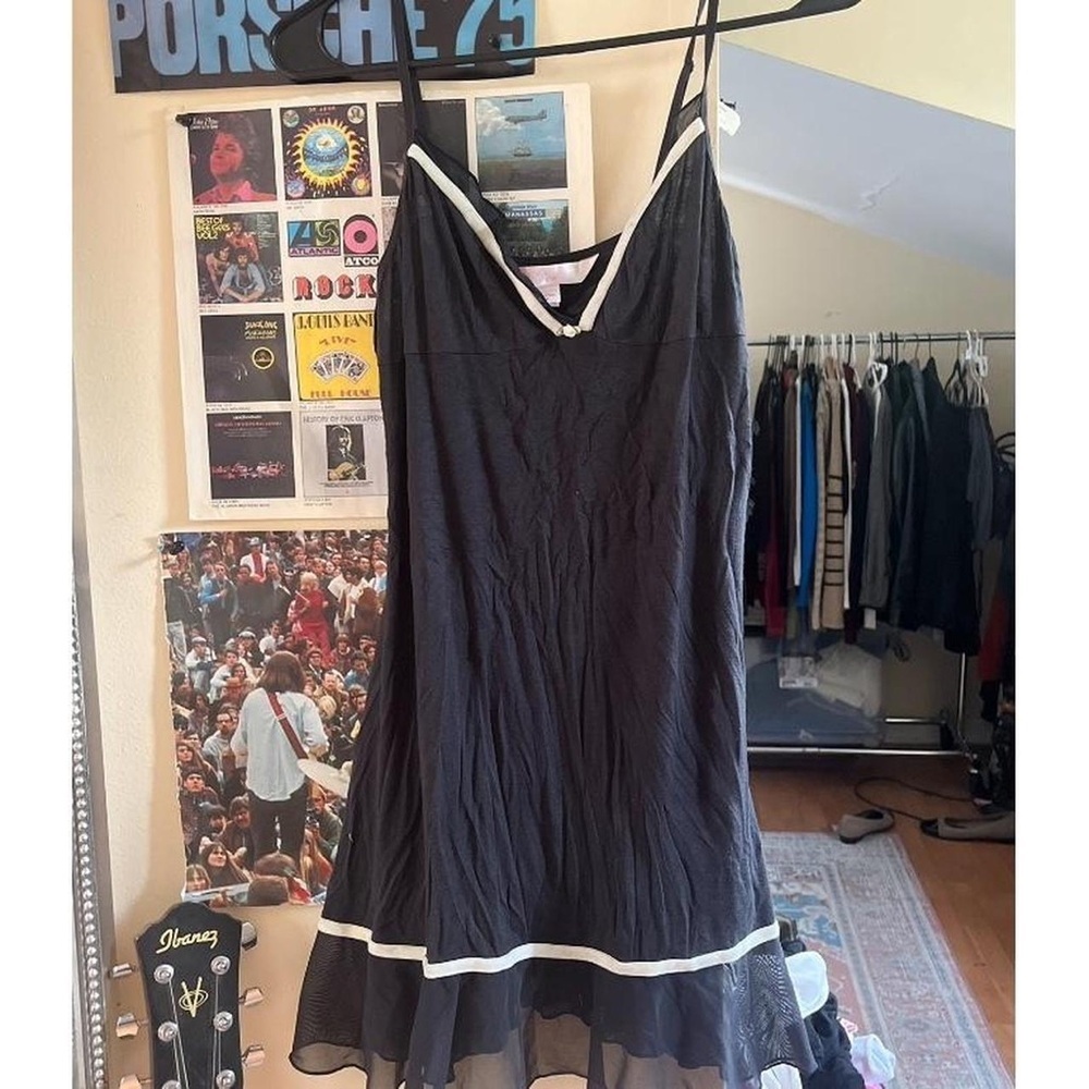 Black Y2K Victorias Secret Spaghetti Strap Dress - Picture 2 of 5